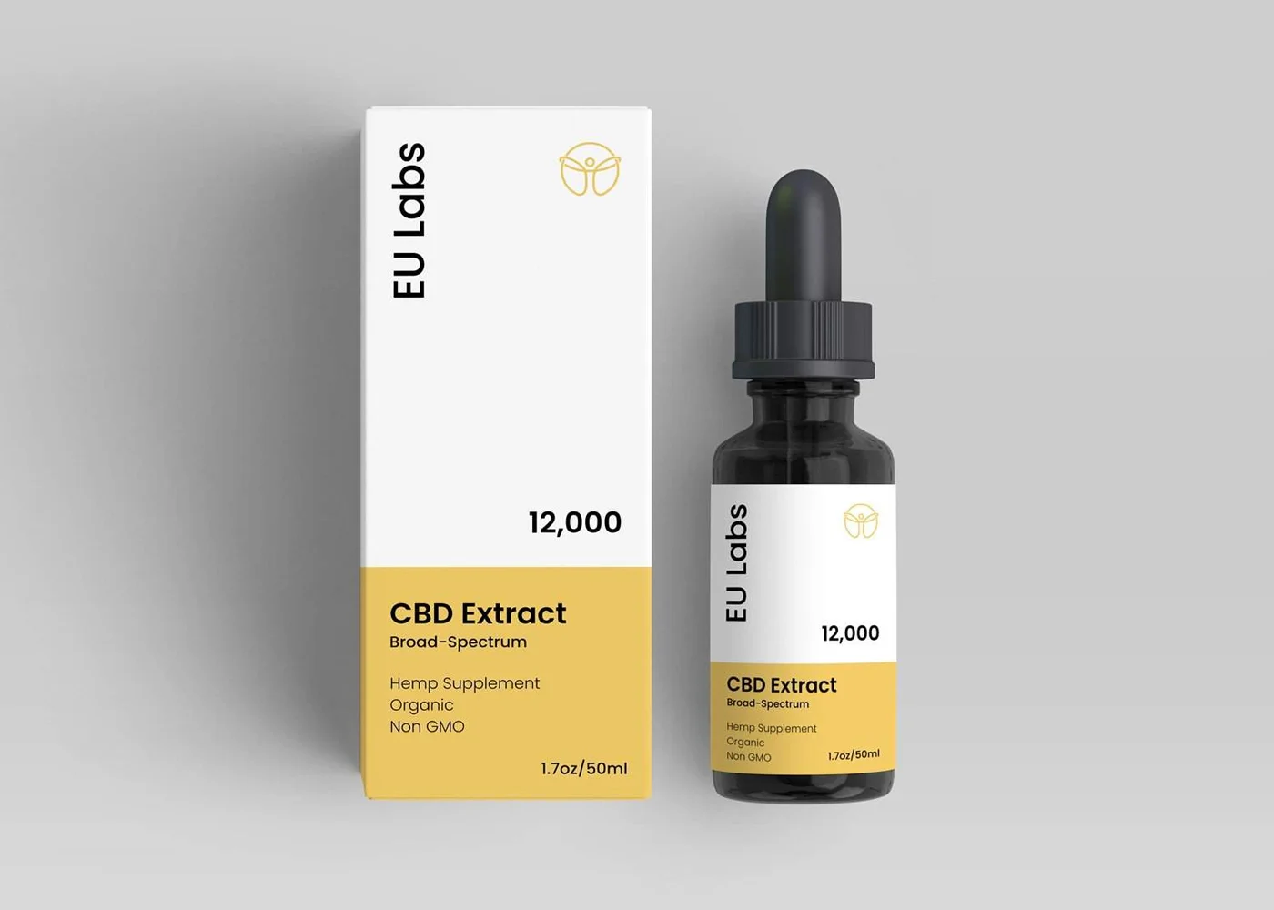 CBD Oil 12000mg – Broad Spectrum bottle
