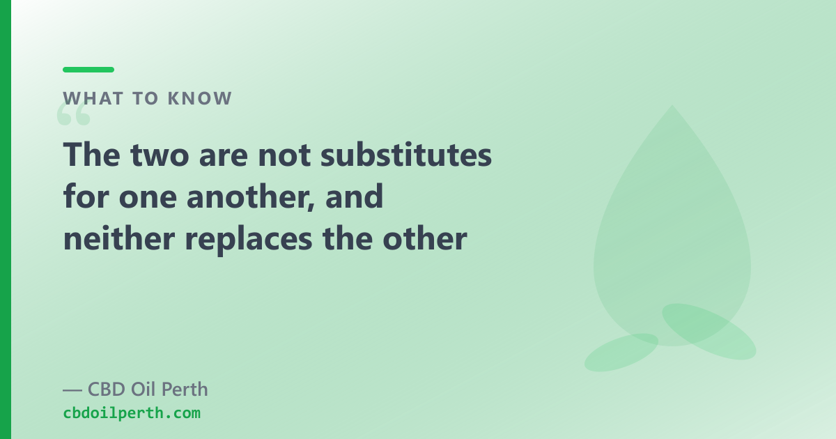 Two separate routes: a prescription via a doctor, and over-the-counter CBD oil online