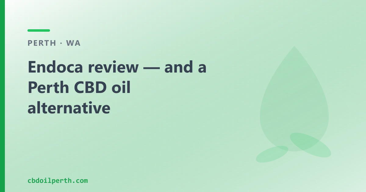 Endoca review — an Australian CBD Oil Alternative