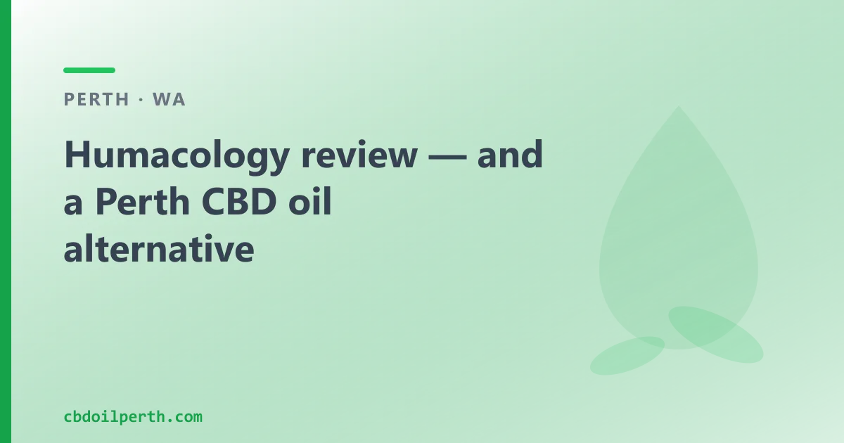 Humacology review — an Australian CBD Oil Alternative