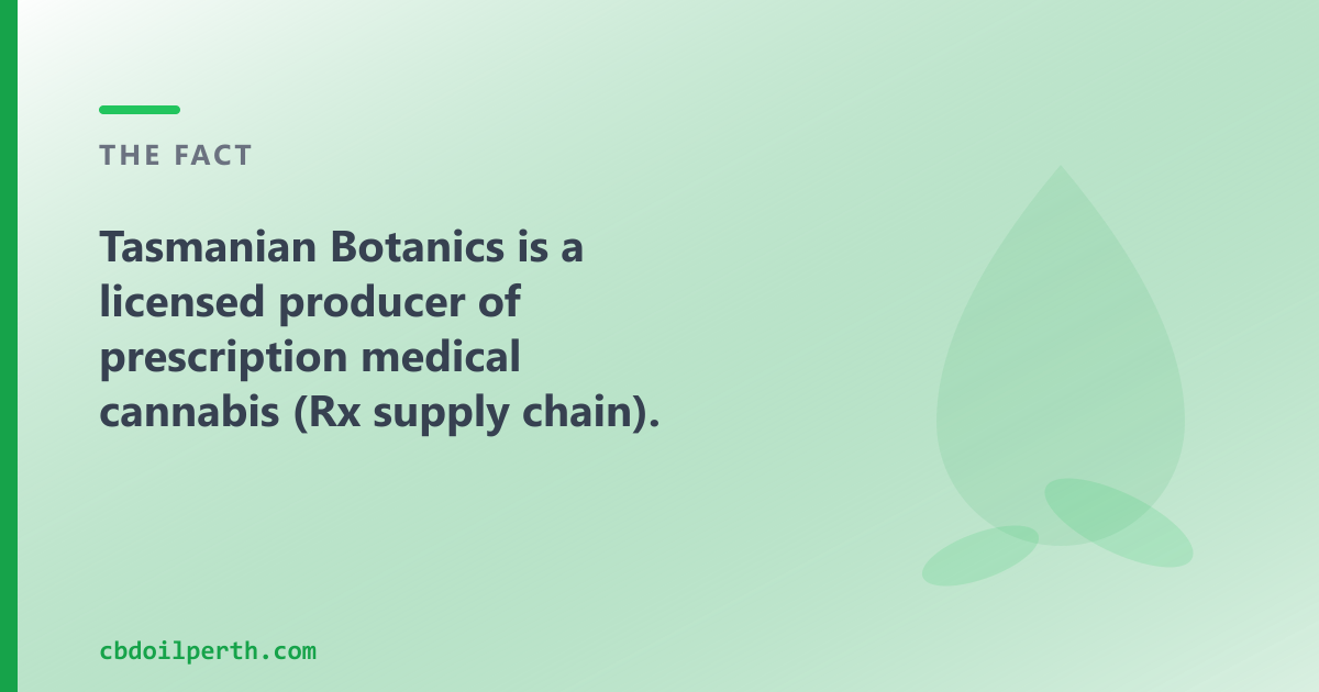 A licensed Rx producer and an OTC CBD oil shop are two different routes, for different needs